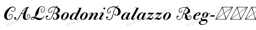 CALBodoniPalazzo Reg字体转换